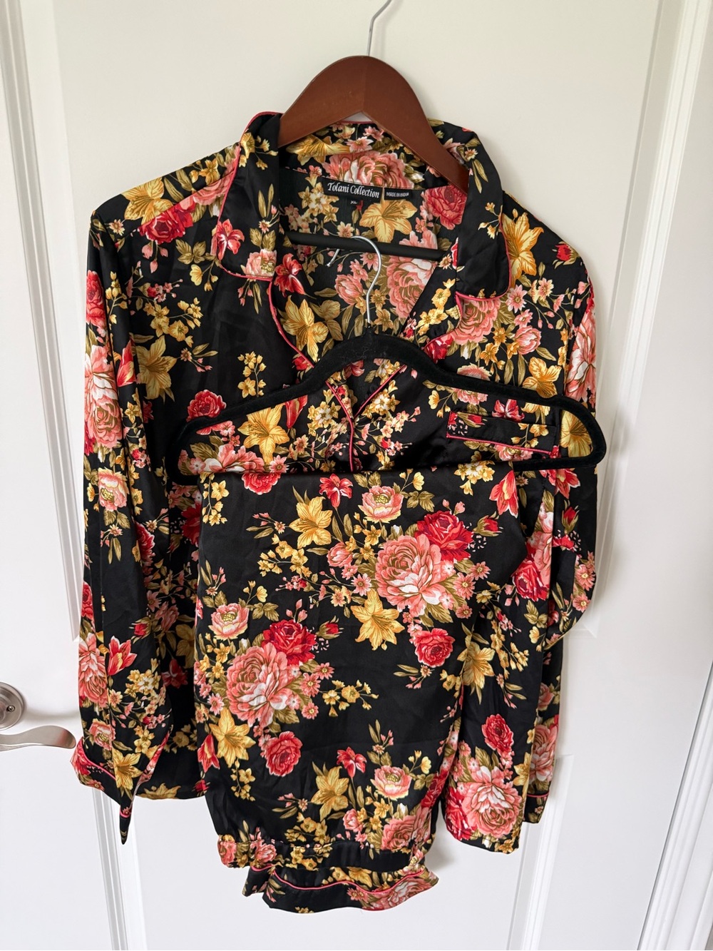 Tolani Collection Floral Satin Pajama Set Size Extra Large